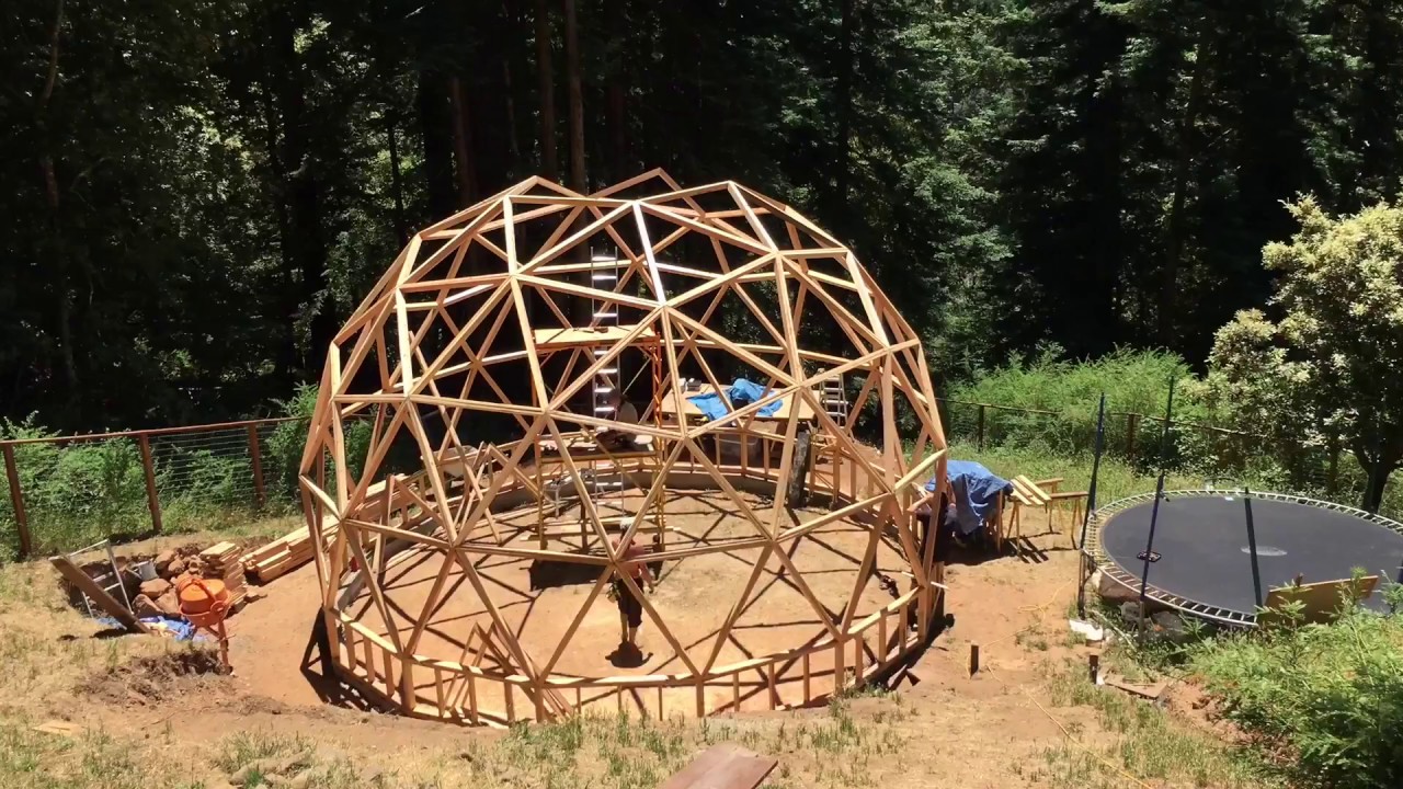 STAR DOMES Geodesic Dome Construction YouTube
