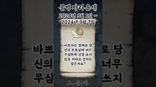 주간 물병자리 운세 2024년 9월 1일 ~ 2024년 9월 7일 #물병자리 #별자리운세 #오늘의운세 #내일…