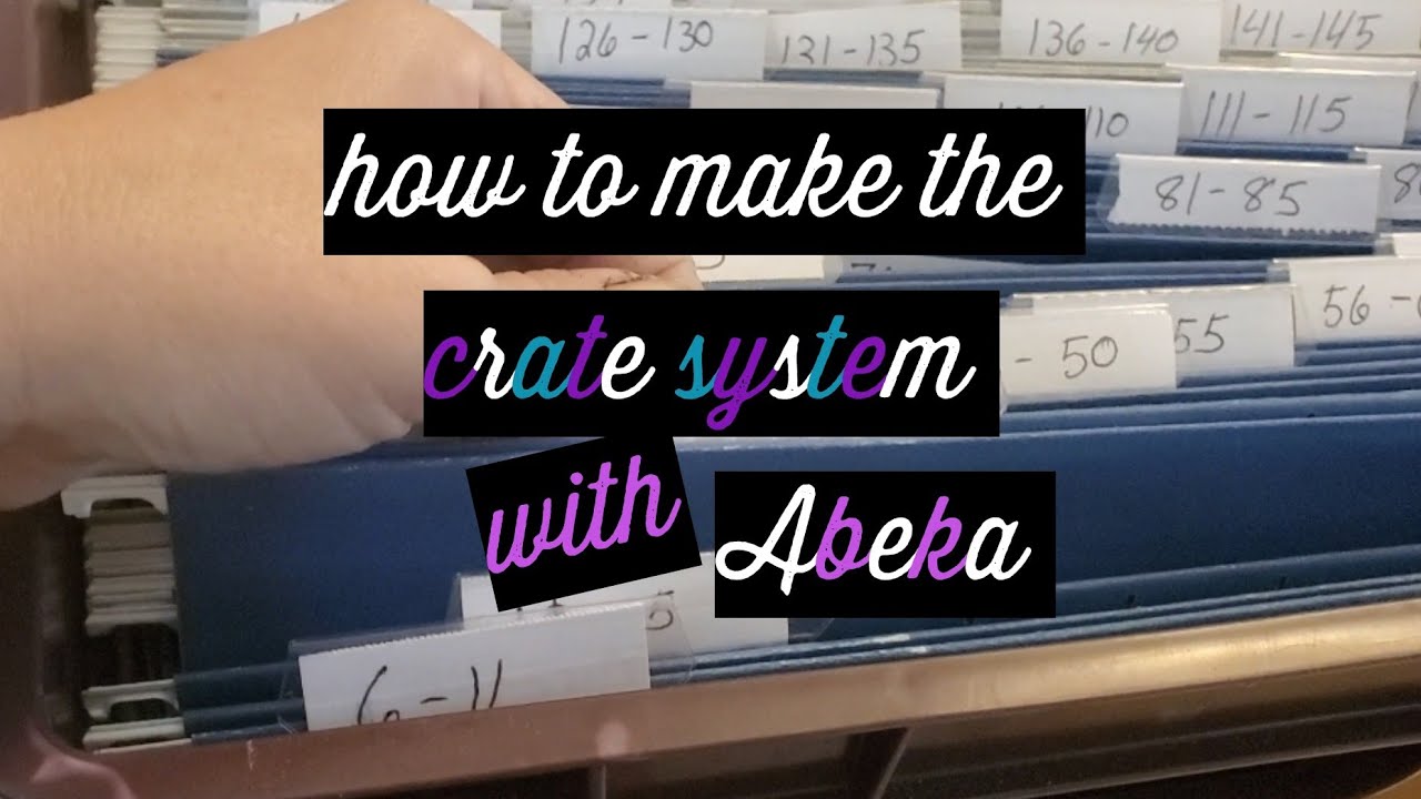 Crate system with Abeka #organizinghomeschool - YouTube