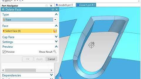 NX - Delete Face (example 2)