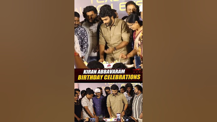 Kiran Abbavaram B'day Celebrations at KA Teaser Launch Event #KA #kiranabbavaram #ytshorts #shorts