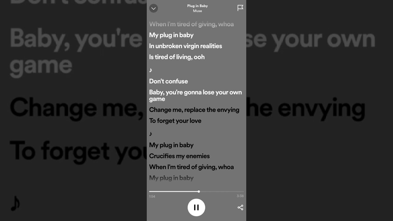 Muse - Plug in Baby [sped up+lyrics]