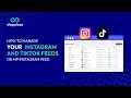 How to manage your Instagram and TikTok feeds on MP Instagram Feed