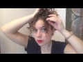 Very Easy Curly Updo For Office