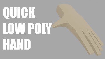 Easy & Quick Low Poly Hand Model In Blender