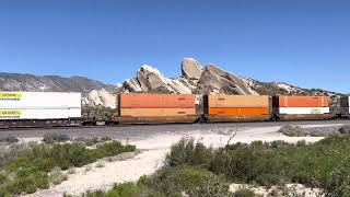BNSF Intermodal’s. One Location.Two Separate Viewing Points. Milepost 60.22 Cajon Subdivision. 4KHDR