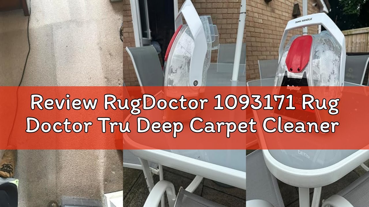 Review RugDoctor 1093171 Rug Doctor Tru Deep Carpet Cleaner PET Cleaning Machine, Plastic, 1300 W, 3