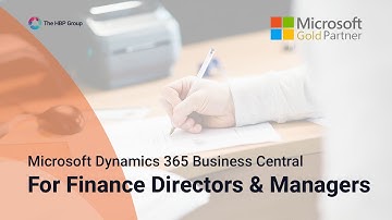 Microsoft Dynamics 365 Business Central for Finance Directors and Managers