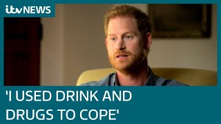 Prince Harry says trauma of Diana's death led him to use drugs to 'mask' his emotions | ITV News