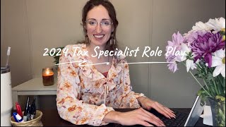 ✨asmr tax preparation✨ | soft spoken | page turning | typing | roleplay | screenshot 2