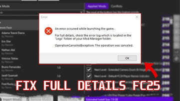 FC25 FIX LOG FULL DETAILS WITH MOD MANAGER 100%