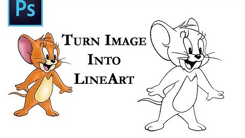 Turn Image into Line Art/ Outline Adobe Photoshop  #Portrait