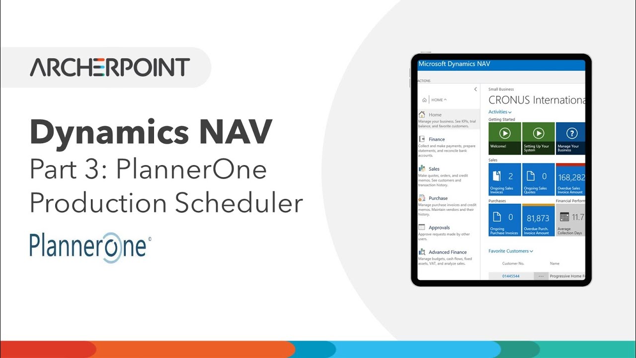 Microsoft Dynamics NAV: PlannerOne Production Scheduler - Part 3 - YouTube