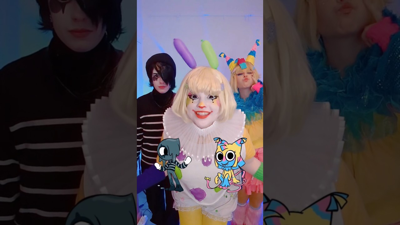 WHO WOULD YOU CHOOSE? @Alicenyannyan @newtsip #dandysworld #roblox #cosplay #clown #fyp