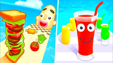 Sandwich Runner | Juice Run - All Level Gameplay Android,iOS - NEW APK GIGA UPDATE