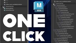 Maya Quick Tip: Expand and Collapse Entire Outliner Hierarchies (Shift-Click)
