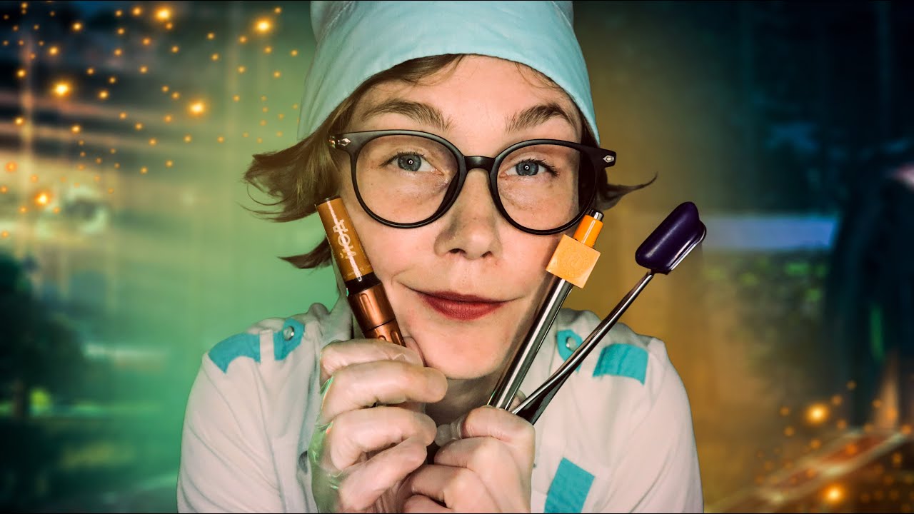 🍃АСМР осмотр врача в пионерском лагере┃ASMR medical exam at a pioneer camp