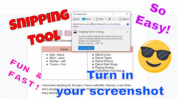 Easy Peasy Screenshots for Google Classroom using Snipping Tool!