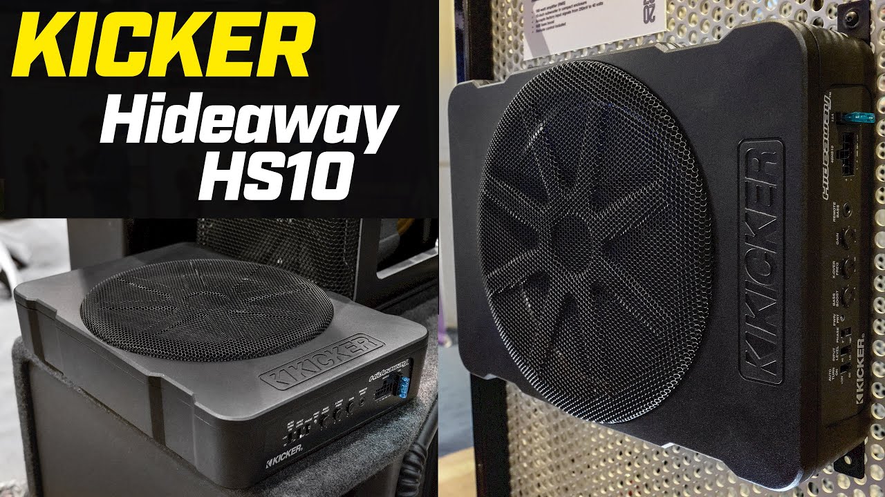 Kicker HS10 Hideaway Powered Subwoofer Enclosure - CES 2020