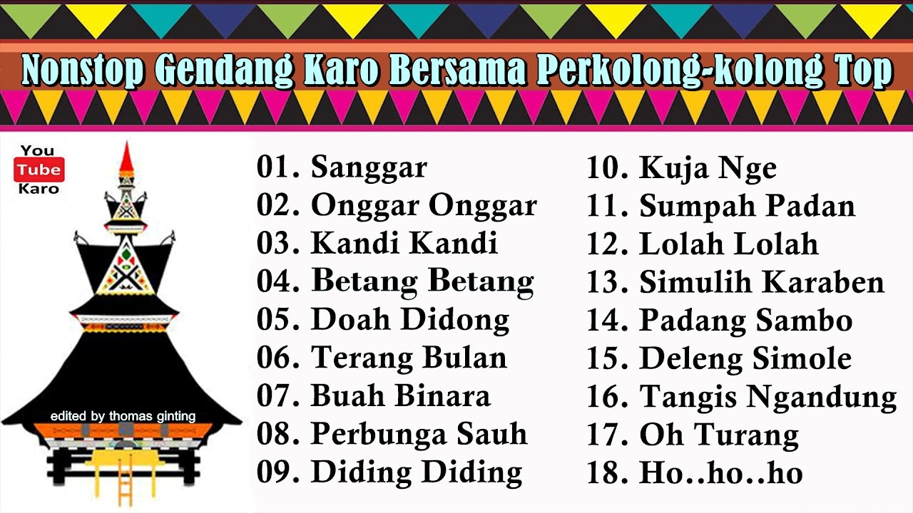 Nonstop Gendang Karo Bersama Perkolong-kolong Top Tempo Dulu