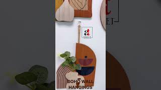 Bohemian Abstract Botanical Boho Wall Hanging | Rustic & Minimalist Boho Home Decor #homedecor