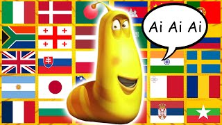 Yellow Larva "Ai Ai Ai" in different languages meme