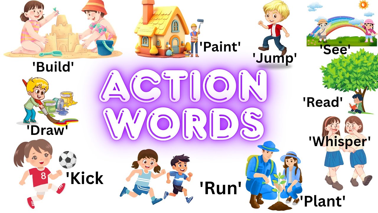“50 Action Words for Kids | Learn Verbs with Fun Sentences!” - YouTube