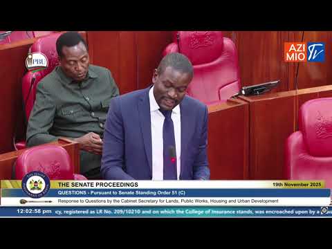 WATCH Senate DRAMA Sifuna DEMANDS Answers From CS Wahome On Rising Illegitimate Land Ownership