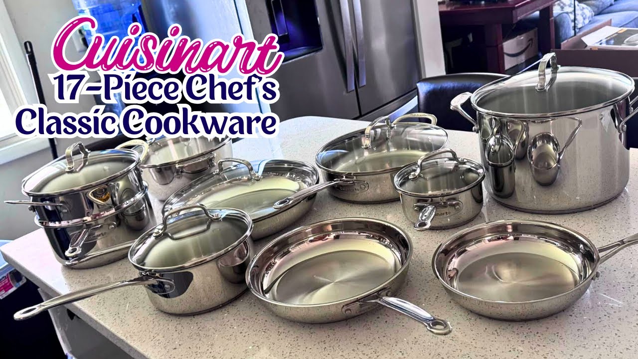 Cuisinart 17-Piece Chef's Classic Cookware Review | Cuisinart Skillet ...