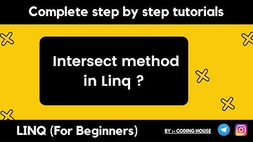 intersect in LINQ  c# example || Linq tutorial in c#