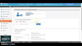 How to Send Bitcoins in BitFlyer