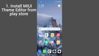 Theme Editor For MIUI - Install Third Party MIUI Themes on Xiaomi,Redmi,POCO Smartphones screenshot 5