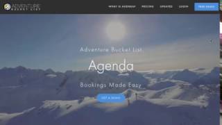 Agenda by Adventure Bucket list Overview Video screenshot 1