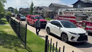 Neighbours capture video of Geary Crescent house fire #shorts