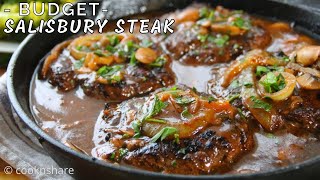 Easy Salisbury STEAK - Budget Home Chef Cooking