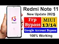 Redmi Note 11 Frp Bypass Android 13 Miui 14 | Gmail/Google Account Unlock Redmi Note 11 Without Pc