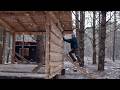 Building a shed in the woods, Rustic cabin with your own hands start to finish