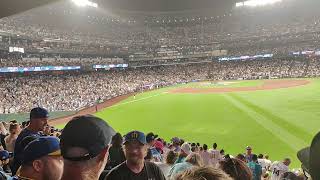 Ichiro long toss warm up before Mariners Alumni HR derby
