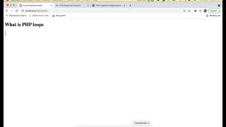 PHP tutorials, While loop, do...while, for, foreach loops