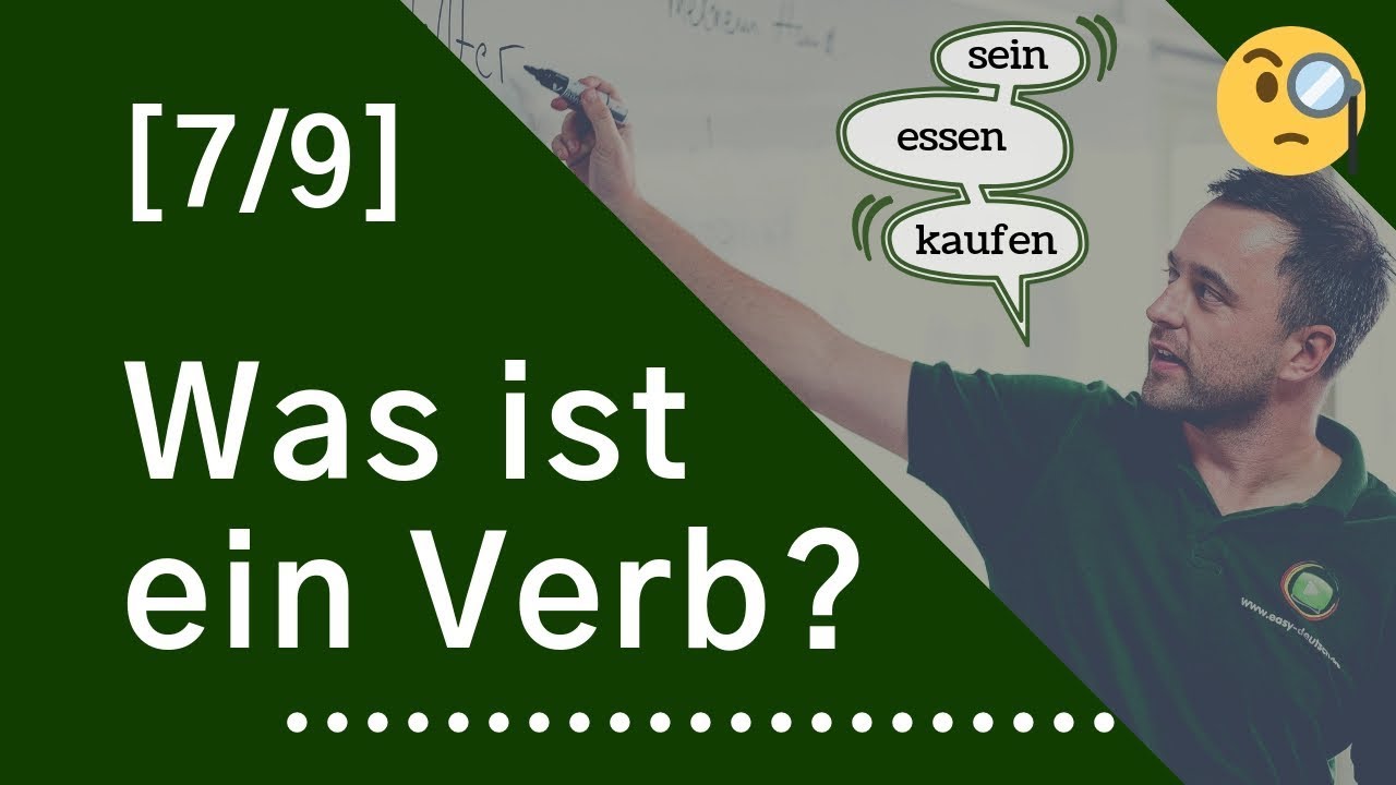 Wortarten 7 9 Was Sind Verben Youtube