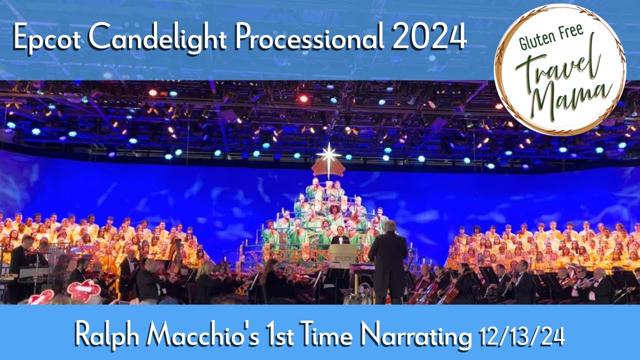 Epcot Candlelight Processional 2024 Ralph Macchio 12/13/24 - 5pm show in 4K