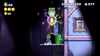 New Super Luigi U (Wii U) - Soda Jungle-Ghost House Walkthrough (1-Player)