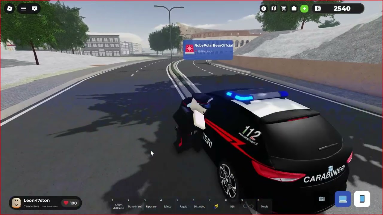 Carabinieri Roma Roblox Rp