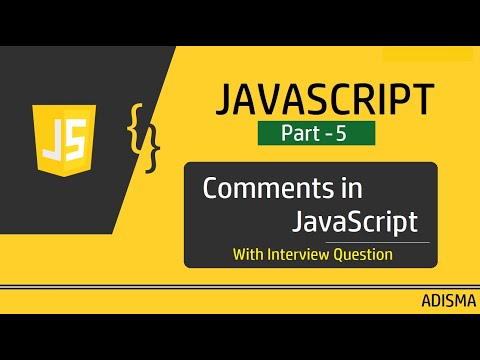 5. JavaScript Comment | Tutorial For Beginners in Hindi  || Adisma