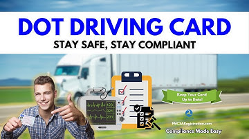 Why the DOT Driving Card Is Essential for Compliance