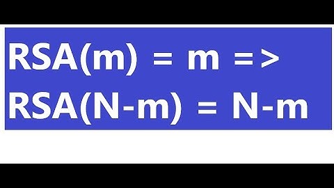 RSA Fixed Points - Part 1
