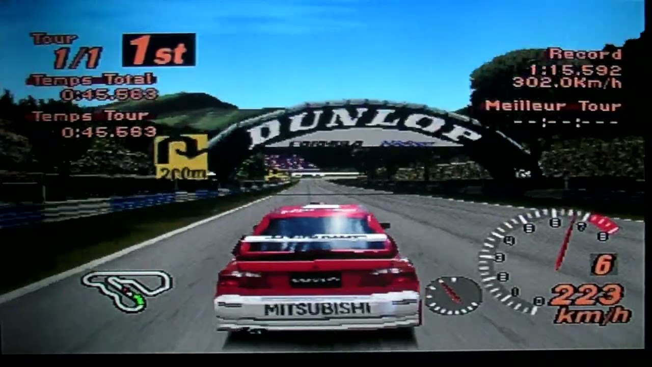 Gran Turismo 2 : Apricot Hill Speedway (Mitsubishi Lancer