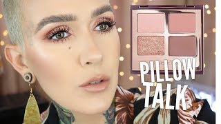 Charlotte Tilbury Pillow Talk Eyeshadow Palette Tutorial \& Review