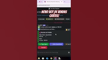 🔥 NOVO BOT DE VENDAS PARA PC E MOBILE GRÁTIS!!! LINK DO VÍDEO NOS COMENTÁRIOS: #discord