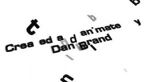 Flying text intro using 3ds max (particle flow test)